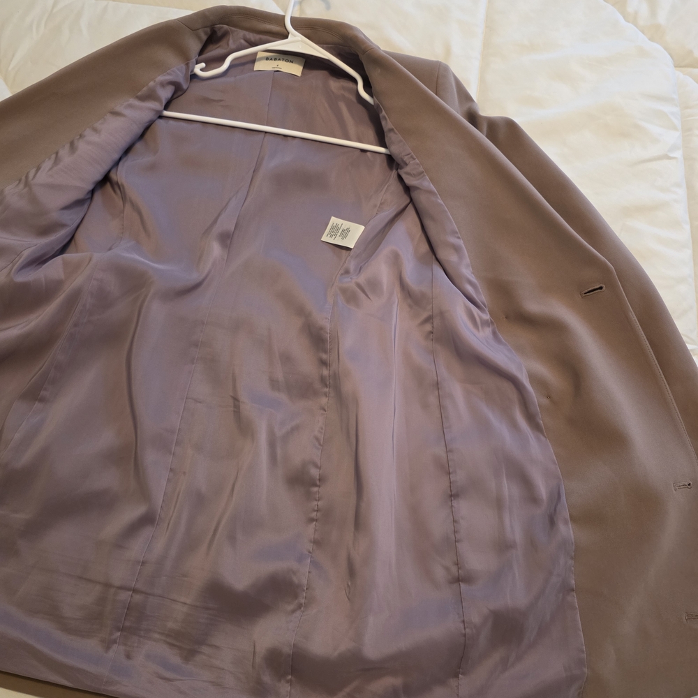 Babaton Mauve Double-Breasted Blazer - Picture 6 of 6